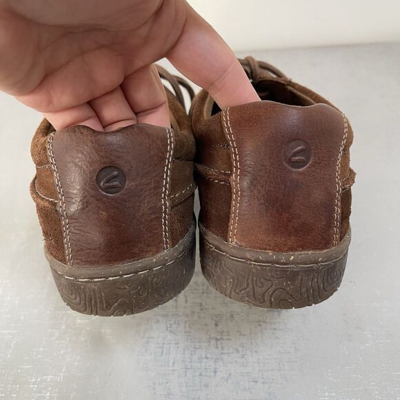 Clarks Hodson Mens 9 M Brown Suede Oxford Shoes Comfort Lace Up Loafers main image 4